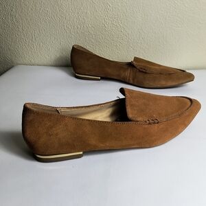 Express Tan Suede Loafers